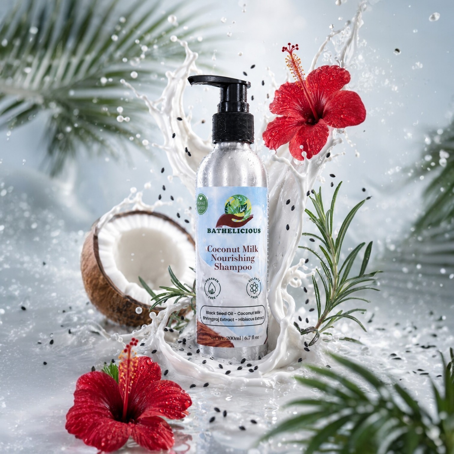 Coconut Milk Nourishing Shampoo for Dry & Damaged Hair | Bathelicious - Kids