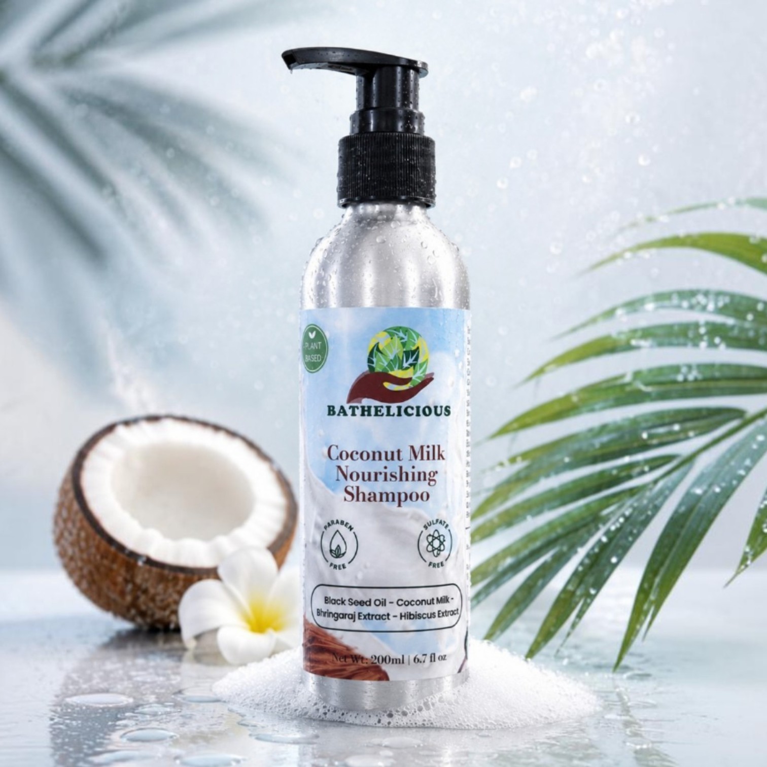 Coconut Milk Nourishing Shampoo for Dry & Damaged Hair | Bathelicious - Kids