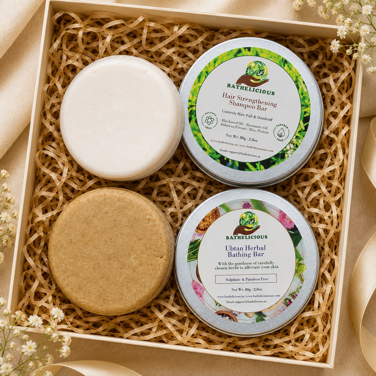 Herbal Body & Hair Care Combo for Complete Natural Care | Bathelicious