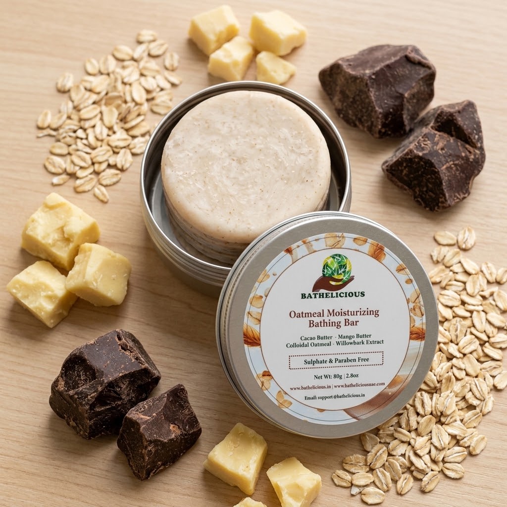 Oatmeal Bathing Bar for Gentle Skin Cleansing & Hydration | Bathelicious - Kids