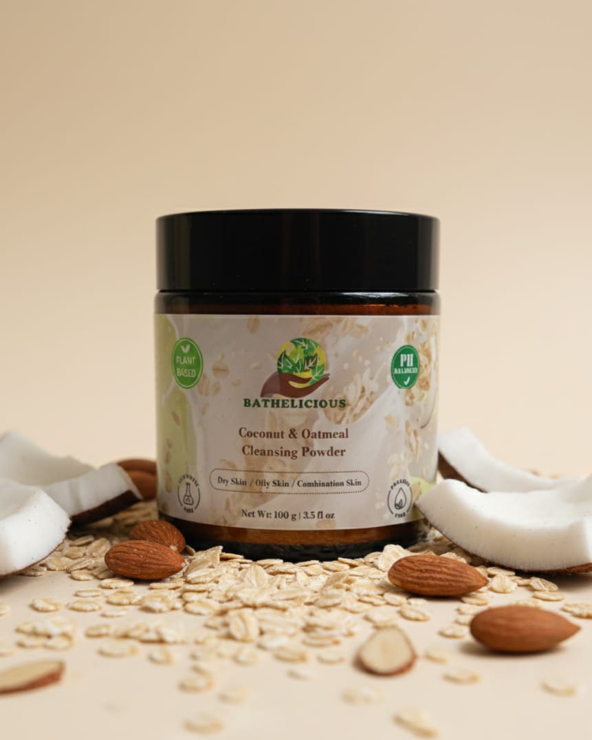 Coconut and Oatmeal Cleansing Powder for Face/Body/Hair - Kids